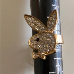 Playboy adjustable ring in gold